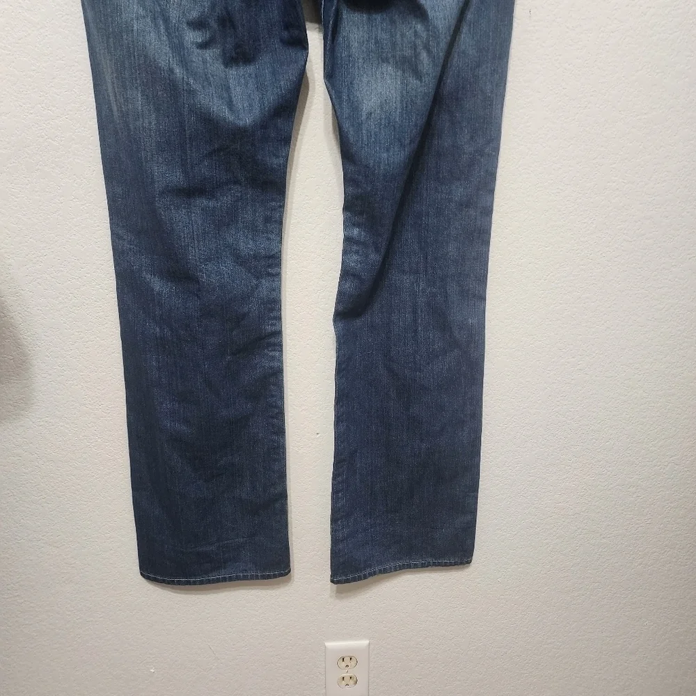 True Religion Straight Flap Blue Jeans Size 38